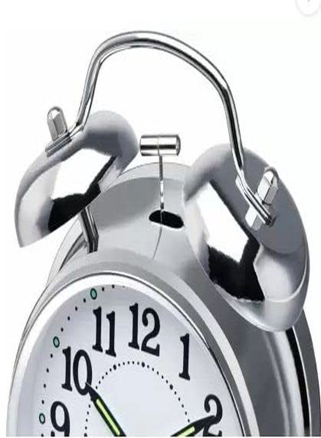 Kadio Analog Silver Alarm Clock - Image 3